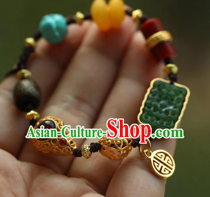 Chinese Traditional Bracelet Accessories Handmade Gems Wristlet Accessories Chinese Traditional Bracelet Accessories Handmade Gems Wristlet Accessories