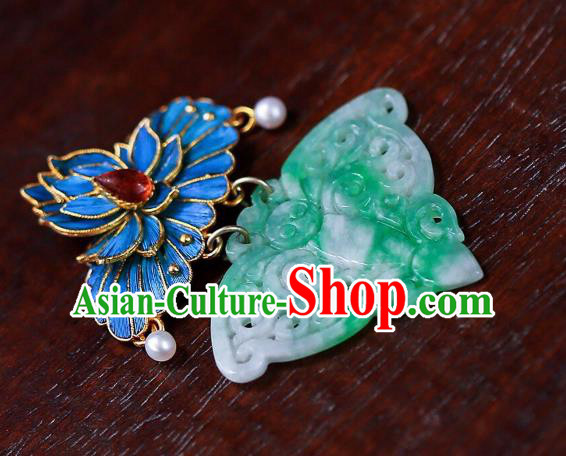 Chinese Traditional Jade Butterfly Necklace Jewelry Handmade Necklet Pendant Chinese Traditional Jade Butterfly Necklace Jewelry Handmade Necklet Pendant