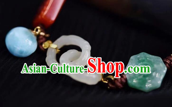 Chinese Traditional Agate Carving Wristlet Accessories National Cheongsam Wedding Bracelet Chinese Traditional Agate Carving Wristlet Accessories National Cheongsam Wedding Bracelet