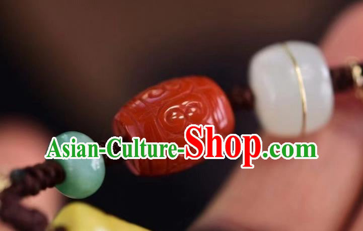Chinese Traditional Agate Carving Wristlet Accessories National Cheongsam Wedding Bracelet Chinese Traditional Agate Carving Wristlet Accessories National Cheongsam Wedding Bracelet