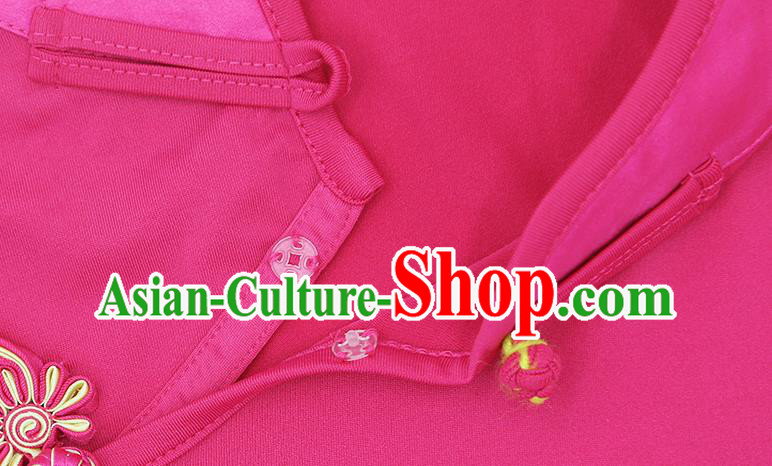 China Traditional Summer Tai Chi Training Martial Arts Clothing Kung Fu Rosy Uniforms China Traditional Summer Tai Chi Training Martial Arts Clothing Kung Fu Rosy Uniforms