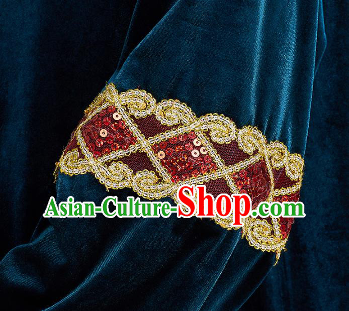 China Kung Fu Costume Tai Chi Clothing Martial Arts Navy Pleuche Uniforms China Kung Fu Costume Tai Chi Clothing Martial Arts Navy Pleuche Uniforms