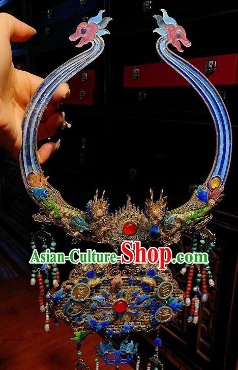 China Traditional Cloisonne Necklace Accessories Handmade Filigree Necklet Pearls Tassel Pendant China Traditional Cloisonne Necklace Accessories Handmade Filigree Necklet Pearls Tassel Pendant