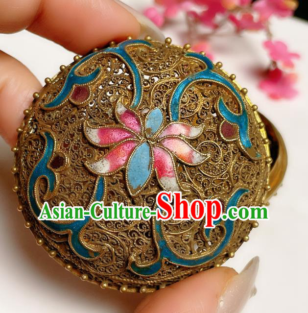 Handmade Chinese National Cloisonne Accessories Traditional Culture Jewelry Filigree Rouge Box Handmade Chinese National Cloisonne Accessories Traditional Culture Jewelry Filigree Rouge Box