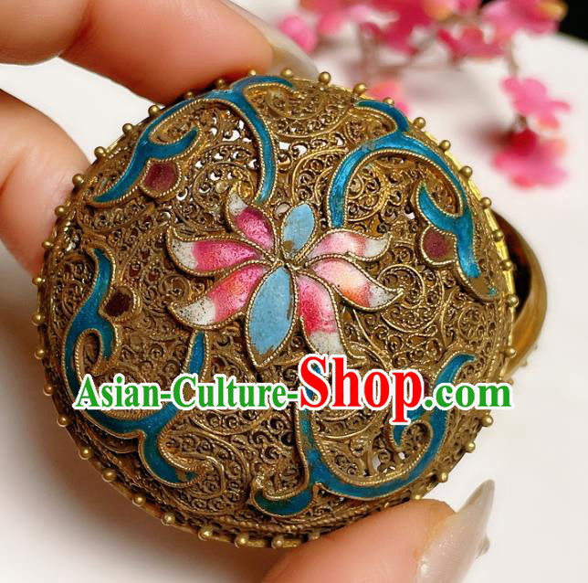 Handmade Chinese National Cloisonne Accessories Traditional Culture Jewelry Filigree Rouge Box Handmade Chinese National Cloisonne Accessories Traditional Culture Jewelry Filigree Rouge Box