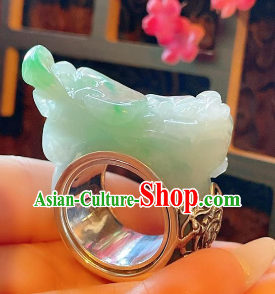 Top Chinese National Silver Ring Jewelry Traditional Handmade Accessories Jadeite Pi Xiu Circlet Top Chinese National Silver Ring Jewelry Traditional Handmade Accessories Jadeite Pi Xiu Circlet
