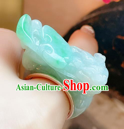 Top Chinese National Silver Ring Jewelry Traditional Handmade Accessories Jadeite Pi Xiu Circlet Top Chinese National Silver Ring Jewelry Traditional Handmade Accessories Jadeite Pi Xiu Circlet