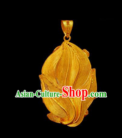 China Traditional Hanfu Necklace Accessories Ancient Princess Golden Flowers Necklet Pendant China Traditional Hanfu Necklace Accessories Ancient Princess Golden Flowers Necklet Pendant