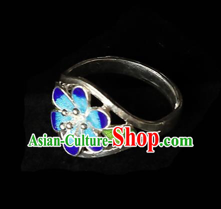 Handmade Chinese Silver Circlet Accessories Traditional Cloisonne Ring Jewelry Handmade Chinese Silver Circlet Accessories Traditional Cloisonne Ring Jewelry