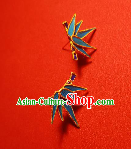 Chinese Traditional Cheongsam Earrings Jewelry National Bamboo Leaf Ear Accessories Chinese Traditional Cheongsam Earrings Jewelry National Bamboo Leaf Ear Accessories