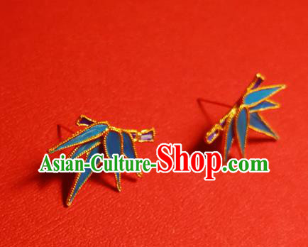 Chinese Traditional Cheongsam Earrings Jewelry National Bamboo Leaf Ear Accessories Chinese Traditional Cheongsam Earrings Jewelry National Bamboo Leaf Ear Accessories