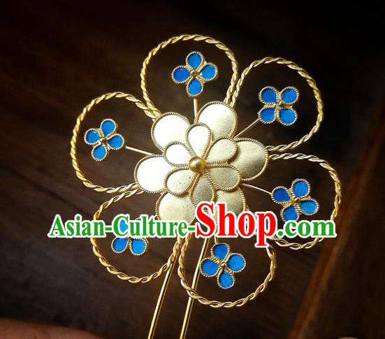 China Traditional Hair Accessories Flower Hair Stick Handmade Qing Dynasty Court Lady Hairpin China Traditional Hair Accessories Flower Hair Stick Handmade Qing Dynasty Court Lady Hairpin