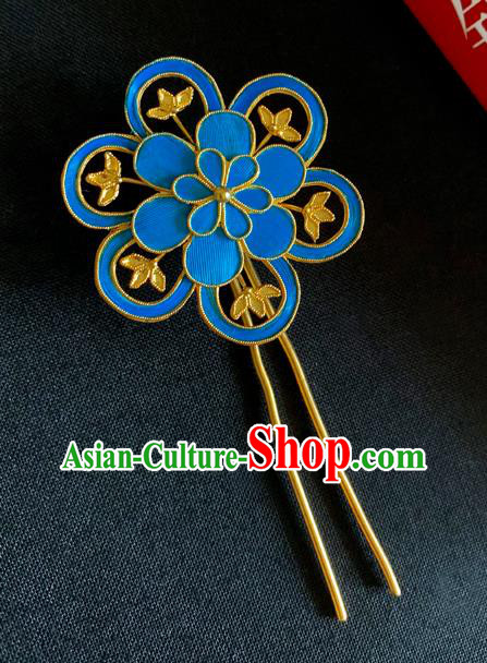 China Traditional Hair Accessories Flower Hair Stick Handmade Qing Dynasty Court Lady Hairpin China Traditional Hair Accessories Flower Hair Stick Handmade Qing Dynasty Court Lady Hairpin