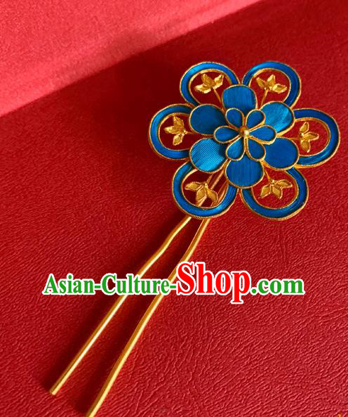 China Traditional Hair Accessories Flower Hair Stick Handmade Qing Dynasty Court Lady Hairpin China Traditional Hair Accessories Flower Hair Stick Handmade Qing Dynasty Court Lady Hairpin