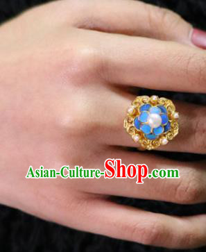 Handmade Chinese Wedding Ring Accessories Traditional Ancient Bride Pearl Circlet Jewelry Handmade Chinese Wedding Ring Accessories Traditional Ancient Bride Pearl Circlet Jewelry