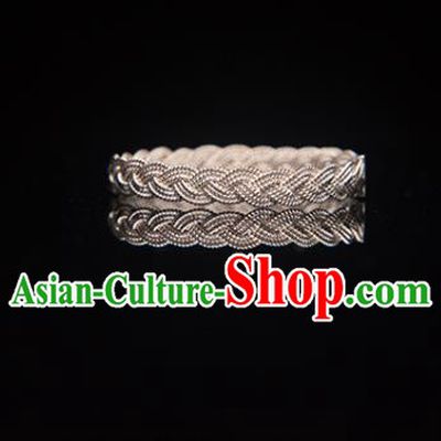 China National Silver Circlet Jewelry Traditional Ring Accessories