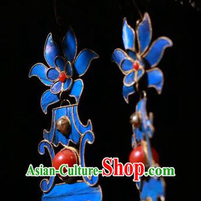 Chinese Ancient Qing Dynasty Ear Accessories Classical Cheongsam Pearls Earrings Jewelry