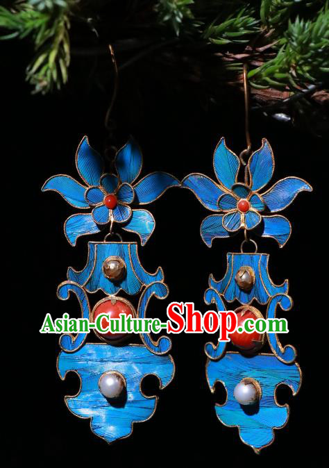Chinese Ancient Qing Dynasty Ear Accessories Classical Cheongsam Pearls Earrings Jewelry Chinese Ancient Qing Dynasty Ear Accessories Classical Cheongsam Pearls Earrings Jewelry