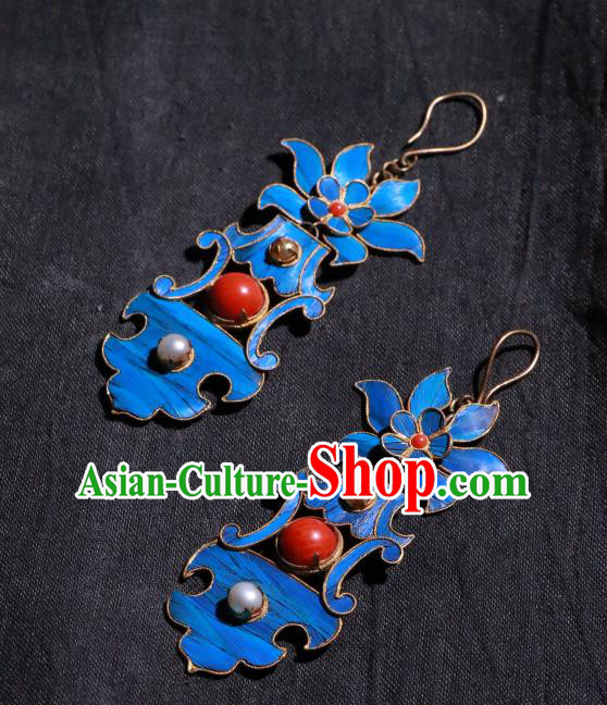 Chinese Ancient Qing Dynasty Ear Accessories Classical Cheongsam Pearls Earrings Jewelry Chinese Ancient Qing Dynasty Ear Accessories Classical Cheongsam Pearls Earrings Jewelry