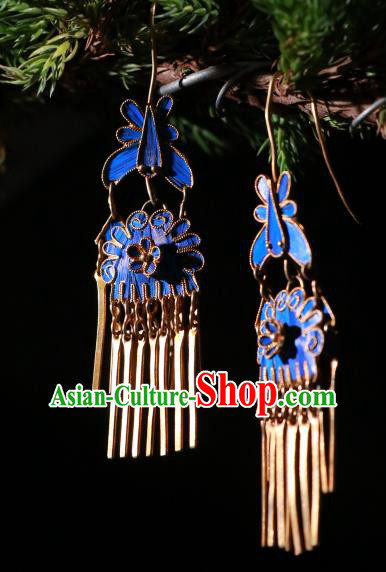Chinese Ancient Manchu Queen Ear Accessories Classical Qing Dynasty Court Woman Earrings Jewelry Chinese Ancient Manchu Queen Ear Accessories Classical Qing Dynasty Court Woman Earrings Jewelry