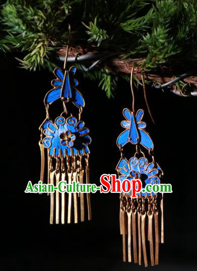 Chinese Ancient Manchu Queen Ear Accessories Classical Qing Dynasty Court Woman Earrings Jewelry Chinese Ancient Manchu Queen Ear Accessories Classical Qing Dynasty Court Woman Earrings Jewelry