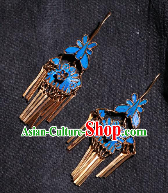 Chinese Ancient Manchu Queen Ear Accessories Classical Qing Dynasty Court Woman Earrings Jewelry Chinese Ancient Manchu Queen Ear Accessories Classical Qing Dynasty Court Woman Earrings Jewelry