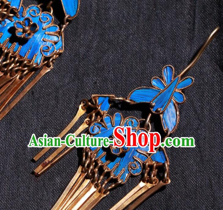 Chinese Ancient Manchu Queen Ear Accessories Classical Qing Dynasty Court Woman Earrings Jewelry Chinese Ancient Manchu Queen Ear Accessories Classical Qing Dynasty Court Woman Earrings Jewelry