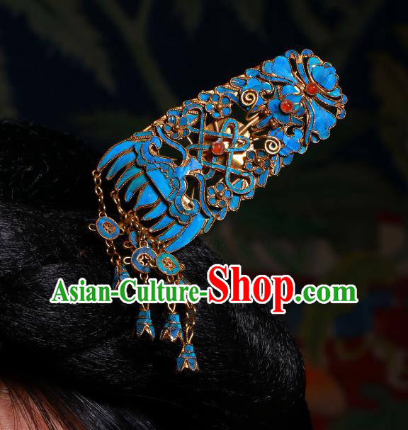 China Handmade Qing Dynasty Court Woman Tassel Hairpin Ancient Empress Gems Hair Clip China Handmade Qing Dynasty Court Woman Tassel Hairpin Ancient Empress Gems Hair Clip