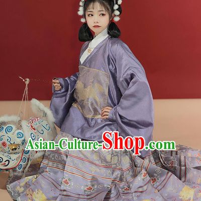 China Ancient Ming Dynasty Royal Princess Historical Costume Traditional Hanfu Dress Clothing for Noble Lady