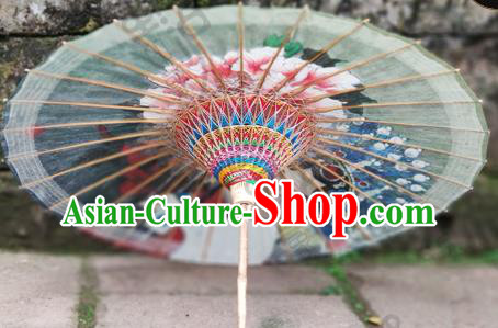 Traditional China Painting Beijing Opera Oil Umbrella Green Paper Umbrella Handmade Umbrellas Artware Traditional China Painting Beijing Opera Oil Umbrella Green Paper Umbrella Handmade Umbrellas Artware