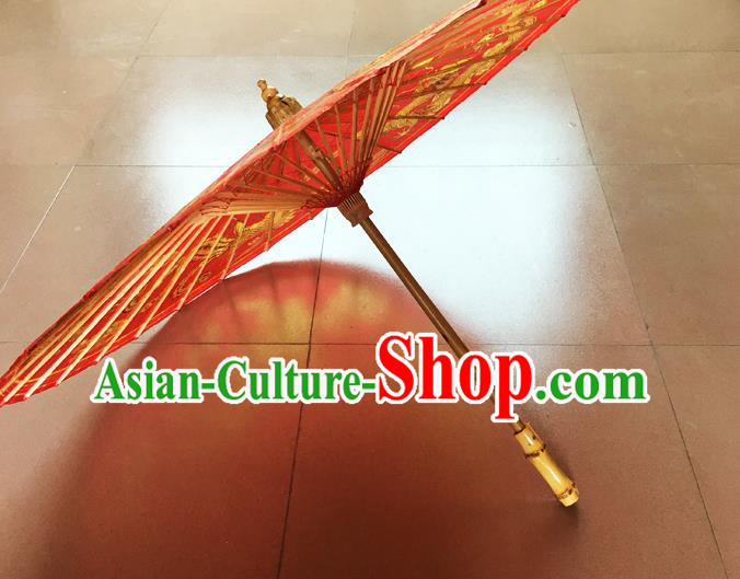Traditional China Wedding Umbrella Painting Dragon Phoenix Oil Paper Umbrella Handmade Red Umbrellas Artware Traditional China Wedding Umbrella Painting Dragon Phoenix Oil Paper Umbrella Handmade Red Umbrellas Artware