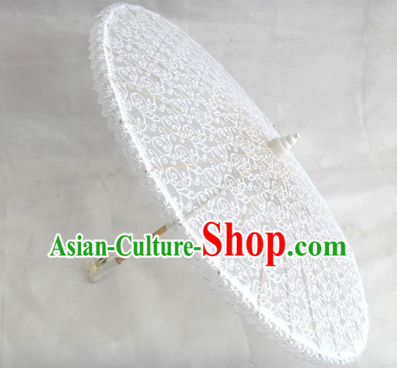 Chinese Wedding Umbrella Classical Dance Umbrella White Lace Umbrellas Traditional Hanfu Umbrella Chinese Wedding Umbrella Classical Dance Umbrella White Lace Umbrellas Traditional Hanfu Umbrella