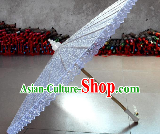 Chinese Wedding Umbrella Classical Dance Umbrella White Lace Umbrellas Traditional Hanfu Umbrella Chinese Wedding Umbrella Classical Dance Umbrella White Lace Umbrellas Traditional Hanfu Umbrella