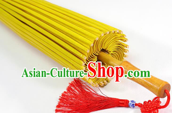 Traditional China Yellow Oil Paper Umbrella Handmade Umbrellas Artware Classical Dance Paper Umbrella Traditional China Yellow Oil Paper Umbrella Handmade Umbrellas Artware Classical Dance Paper Umbrella