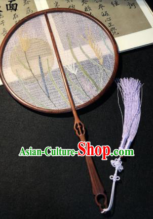 Handmade China Classical Dance Silk Fan Traditional Princess Circular Fan Palace Fan Handmade China Classical Dance Silk Fan Traditional Princess Circular Fan Palace Fan