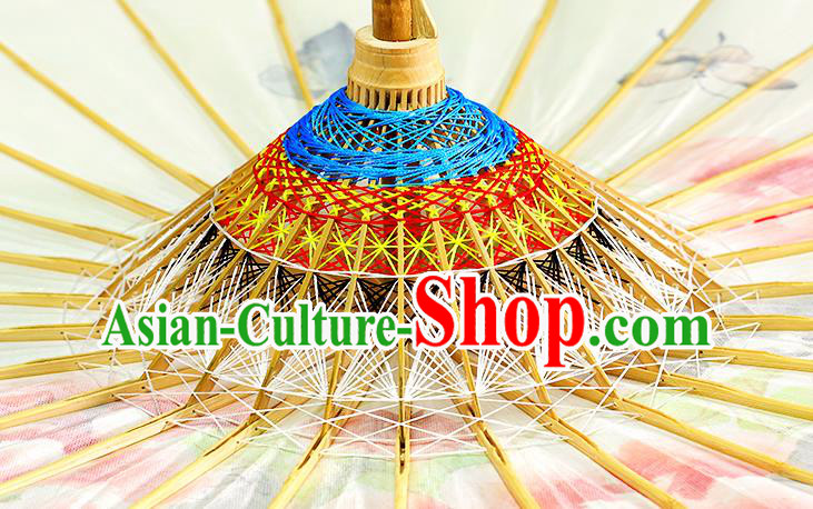 Traditional China Classical Painting Peony Paper Umbrella Handmade Umbrellas Artware White Oil Paper Umbrella Traditional China Classical Painting Peony Paper Umbrella Handmade Umbrellas Artware White Oil Paper Umbrella