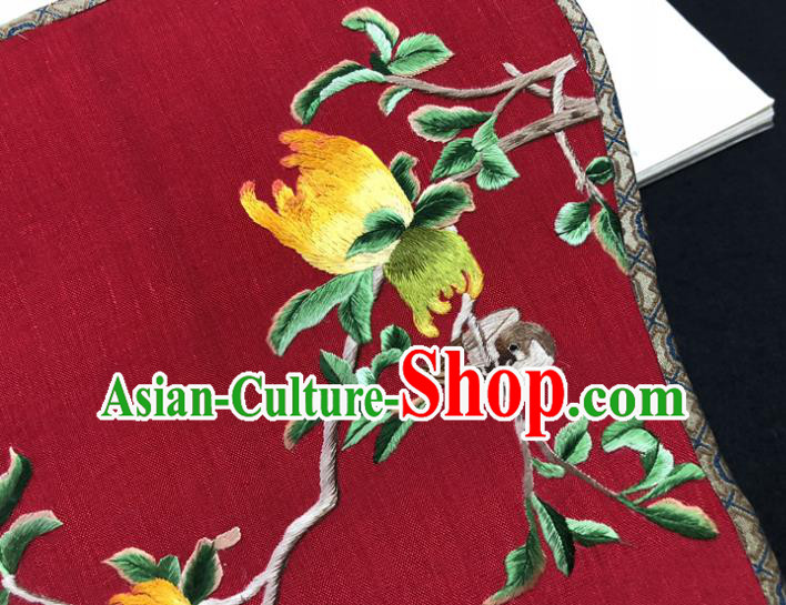 Handmade China Embroidered Silk Fan Wedding Fan Traditional Hanfu Fans Classical Red Palace Fan Handmade China Embroidered Silk Fan Wedding Fan Traditional Hanfu Fans Classical Red Palace Fan