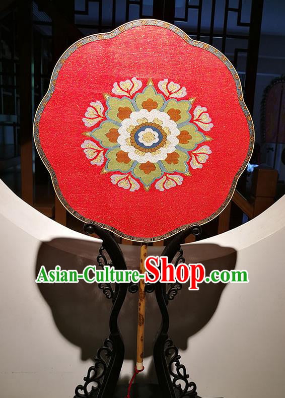 China Handmade Wedding Red Silk Fans Classical Palace Fan Traditional Tang Dynasty Princess Fan China Handmade Wedding Red Silk Fans Classical Palace Fan Traditional Tang Dynasty Princess Fan