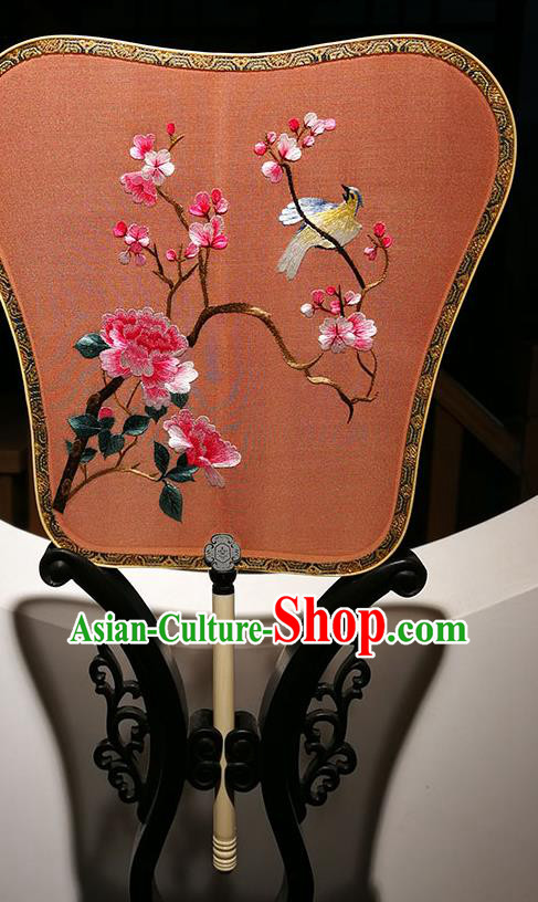 China Classical Palace Fan Traditional Embroidered Peony Fan Wedding Fan Handmade Red Silk Fans China Classical Palace Fan Traditional Embroidered Peony Fan Wedding Fan Handmade Red Silk Fans