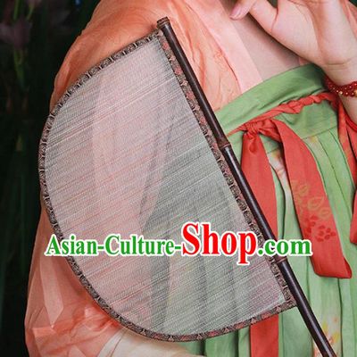 China Handmade Silk Classical Palace Fan Traditional Jin Dynasty Court Hanfu Fan