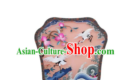China Traditional Ming Dynasty Princess Fan Embroidered Palace Fan Handmade Wedding Pink Silk Fan China Traditional Ming Dynasty Princess Fan Embroidered Palace Fan Handmade Wedding Pink Silk Fan