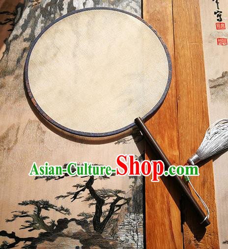 Handmade China Beige Silk Fan Princess Circular Fan Classical Palace Fan Traditional Hanfu Fans Handmade China Beige Silk Fan Princess Circular Fan Classical Palace Fan Traditional Hanfu Fans