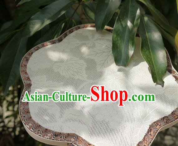 China Traditional Hanfu Fan Handmade Palace Fan Classical Grape Pattern Silk Fan China Traditional Hanfu Fan Handmade Palace Fan Classical Grape Pattern Silk Fan