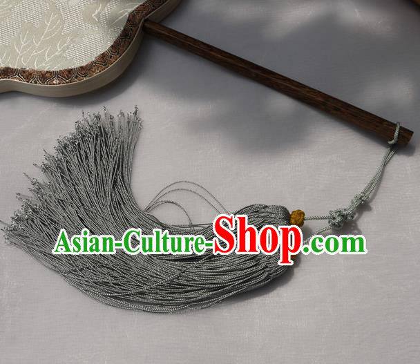 China Traditional Hanfu Fan Handmade Palace Fan Classical Grape Pattern Silk Fan China Traditional Hanfu Fan Handmade Palace Fan Classical Grape Pattern Silk Fan