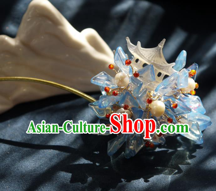 China Traditional Hanfu Pearls Hairpin Hair Accessories Handmade Ancient Princess Hair Stick China Traditional Hanfu Pearls Hairpin Hair Accessories Handmade Ancient Princess Hair Stick