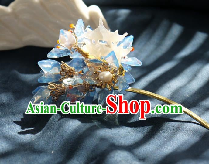 China Traditional Hanfu Pearls Hairpin Hair Accessories Handmade Ancient Princess Hair Stick China Traditional Hanfu Pearls Hairpin Hair Accessories Handmade Ancient Princess Hair Stick