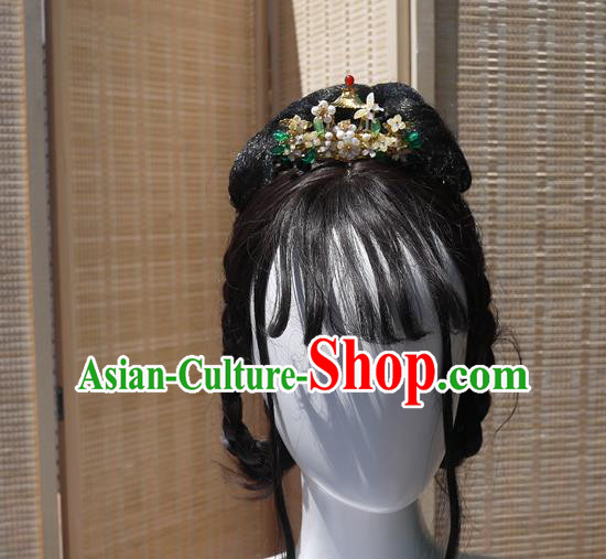 China Traditional Ming Dynasty Pearls Hairpin Handmade Ancient Princess Shell Hair Crown China Traditional Ming Dynasty Pearls Hairpin Handmade Ancient Princess Shell Hair Crown