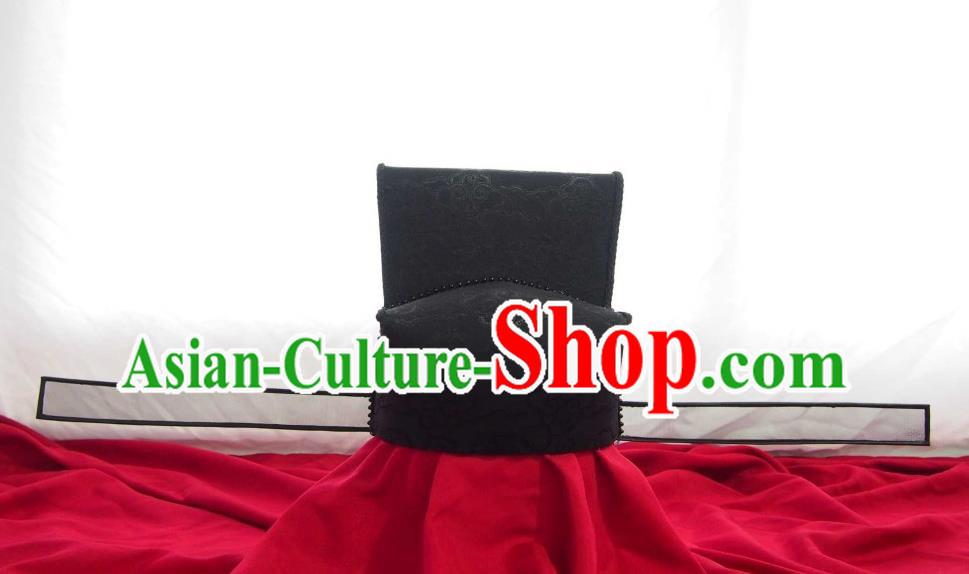 Chinese Handmade Song Dynasty Emperor Black Hat Traditional Hanfu Ancient Official Headwear Chinese Handmade Song Dynasty Emperor Black Hat Traditional Hanfu Ancient Official Headwear