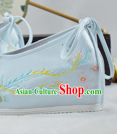 China Light Blue Cloth Shoes Traditional Princess Shoes Women Hanfu Shoes National Embroidered Shoes China Light Blue Cloth Shoes Traditional Princess Shoes Women Hanfu Shoes National Embroidered Shoes
