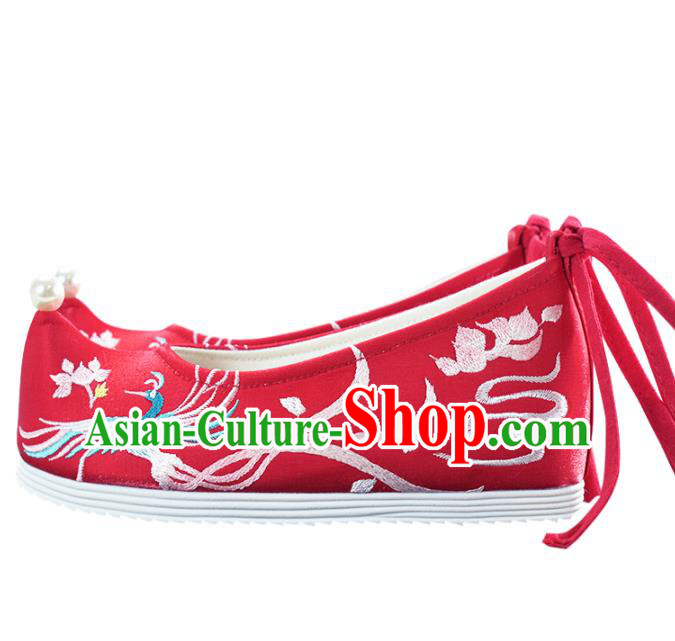 China Traditional Wedding Shoes Red Cloth Shoes National Women Embroidered Shoes China Traditional Wedding Shoes Red Cloth Shoes National Women Embroidered Shoes